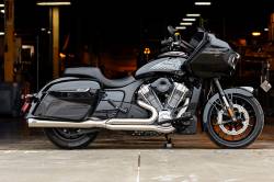 S&S Cycle - S&S 2 Into 1 Qualifier Full Length Exhaust System - Indian Challenger/Pursuit/Chieftain/Roadmaster - Brushed Stainless - Image 1