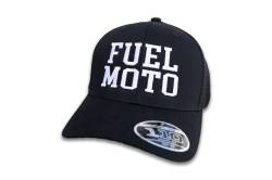 Fuel Moto - Fuel Moto Varsity Trucker Cap - Black Snapback - Image 1