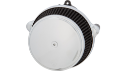 Arlen Ness - Arlen Ness Big Sucker Stage 1 Air Cleaner Kit with Cover - Smooth Chrome - M8 Gen2 Touring & Softail - Image 1