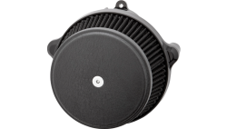 Arlen Ness - Arlen Ness Big Sucker Stage 1 Air Cleaner Kit with Cover - Smooth Wrinkle Black - M8 Gen2 Touring & Softail - Image 1