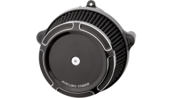 Arlen Ness - Arlen Ness Big Sucker Stage 1 Air Cleaner Kit with Cover - Beveled Black - M8 Gen2 Touring & Softail - Image 1