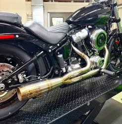 Fuel Moto - Fuel Moto Contender 2 Into 1 Exhaust Stainless Milwaukee-8 Softail - Image 1