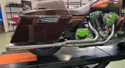 Jackpot - Jackpot RTX 2 Into 1 - Brushed Stainless Twin Cam FLH - Image 1