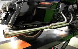 Jackpot - Jackpot RTX 2 Into 1 - Brushed Stainless Twin Cam FLH - Image 3