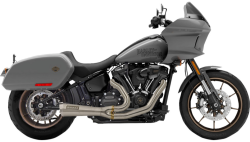 Bassani Xhaust - Bassani Xhaust Ripper 2 Into 1 Short Exhaust - Stainless - Softail Low Rider ST Sport Glide - Image 1
