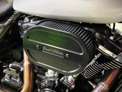 Fuel Moto - Fuel Moto BMF Oval Air Cleaner for 68mm TB - Gen 2 M8 Touring & Softail - Image 1