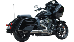 S&S Cycle - S&S 2 Into 1 Qualifier Exhaust - Race Only - Indian Challenger - Stainless - Image 1