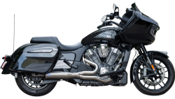 S&S Cycle - S&S 2 Into 1 Qualifier Exhaust - Race Only - Indian Challenger - Stainless - Image 2