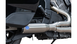 S&S Cycle - S&S 2 Into 1 Qualifier Exhaust - Race Only - Indian Challenger - Stainless - Image 3