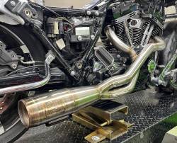Fuel Moto - Fuel Moto Contender XLS  2 Into 1 Exhaust Stainless Twin Cam Touring 09-16 - Image 2