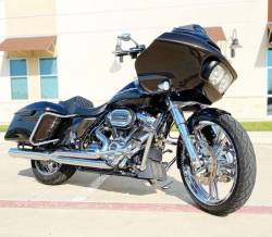 D&D - D&D Billet Cat 2 into 1 Chrome with Vortex Baffle M8 24+ Touring - Image 1